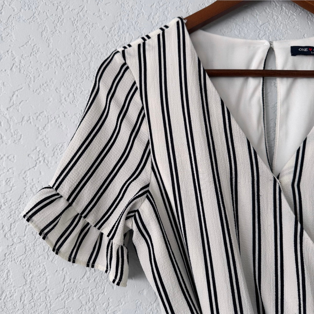 One Clothing Striped Shorts Romper