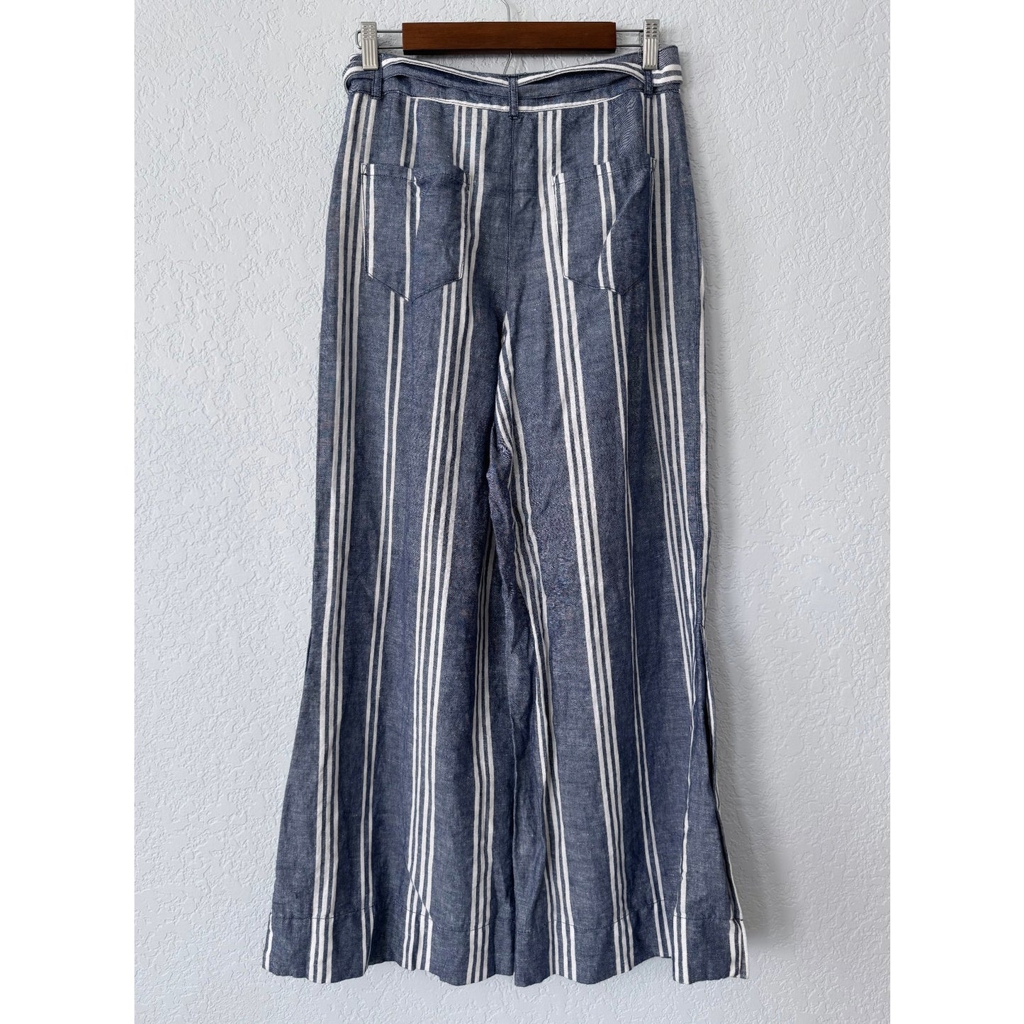 Anthropologie Beachy Linen Wide Leg Pants