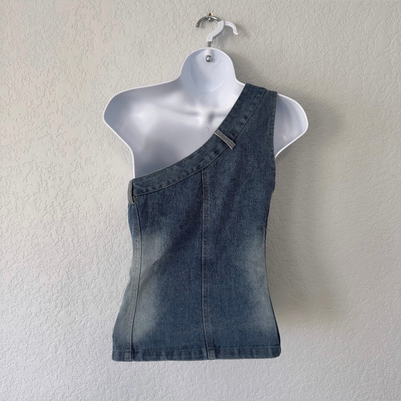 Unbranded Denim One Shoulder Top