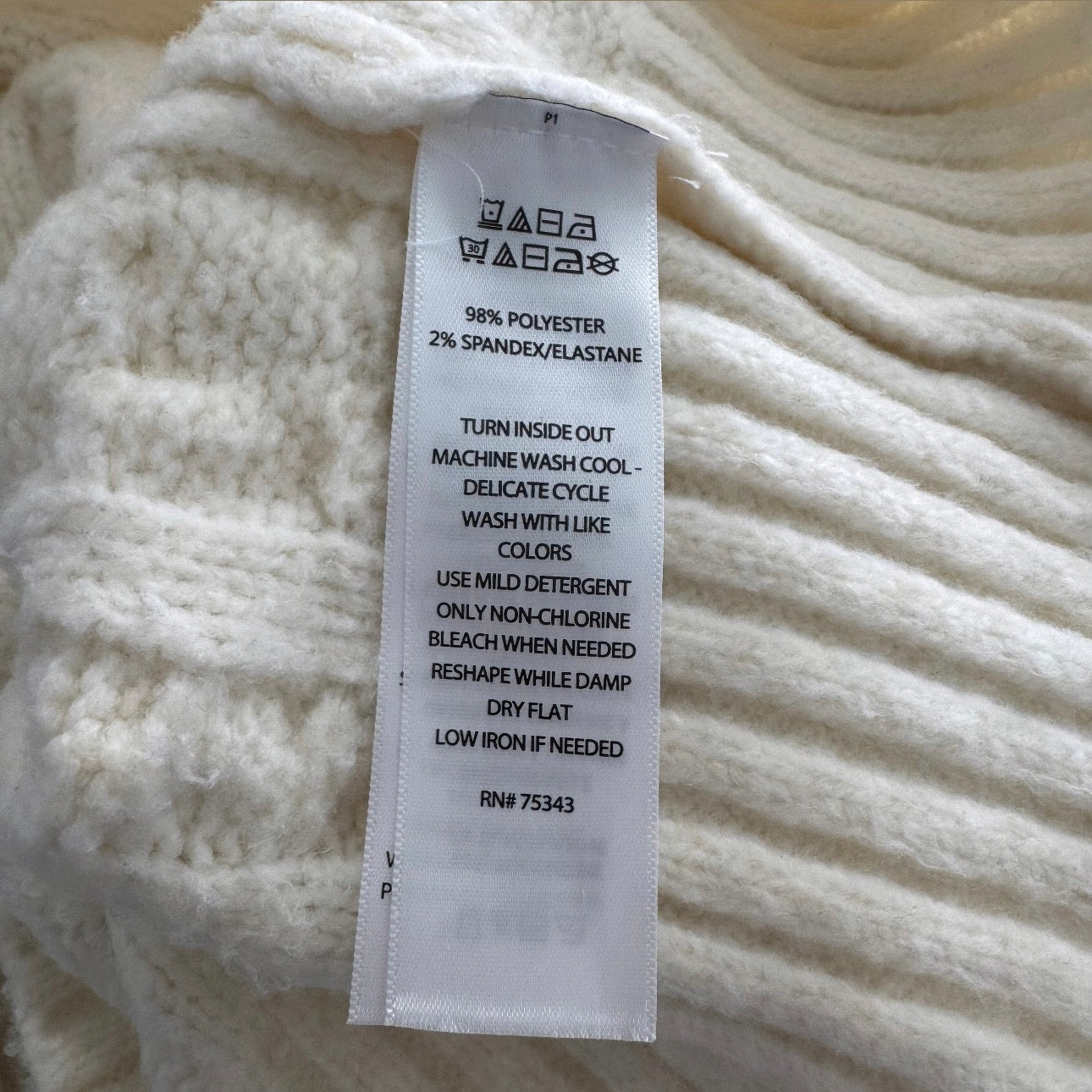 joie long sleeved soft cable crewneck sweater