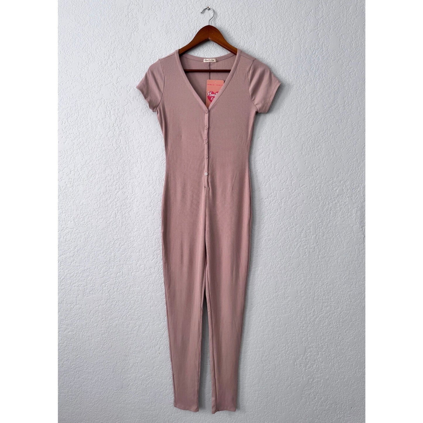 Heart and Hips Short Sleeve Pants Jumpsuit