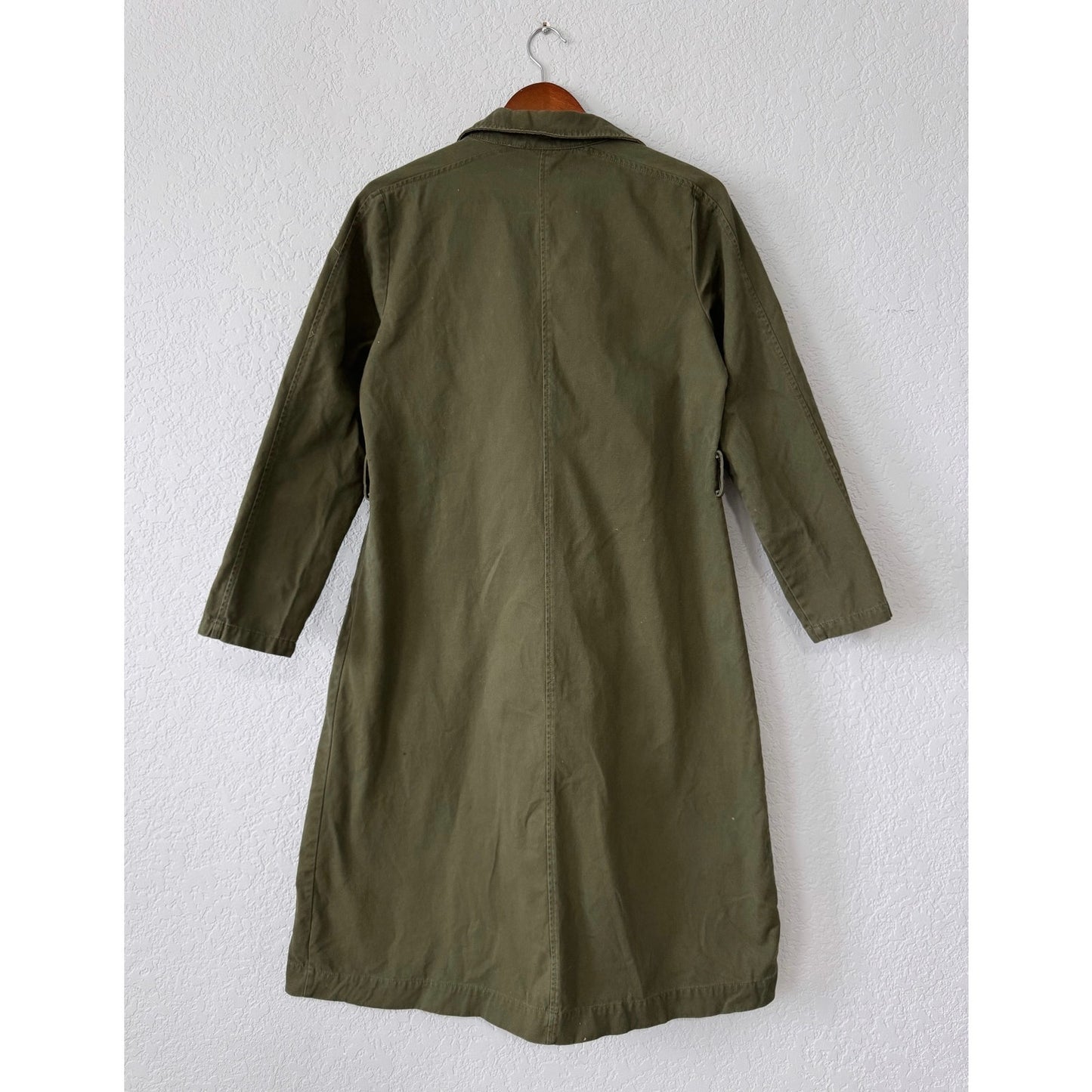 Just Fab Long Sleeve Button Up Trench Coat