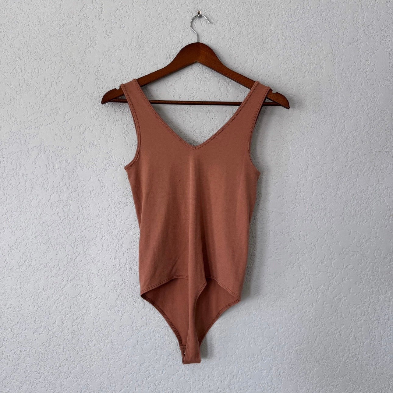 SO Peach Tank Top Thong Bodysuit Size Medium