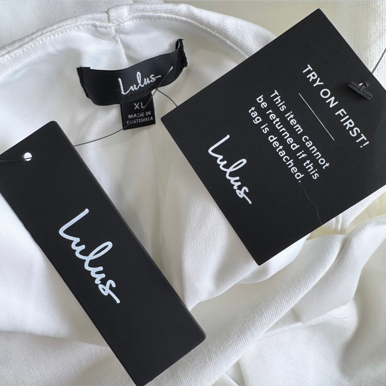 Lulu's White Going Steady White Backless Skater Dress Size X-large