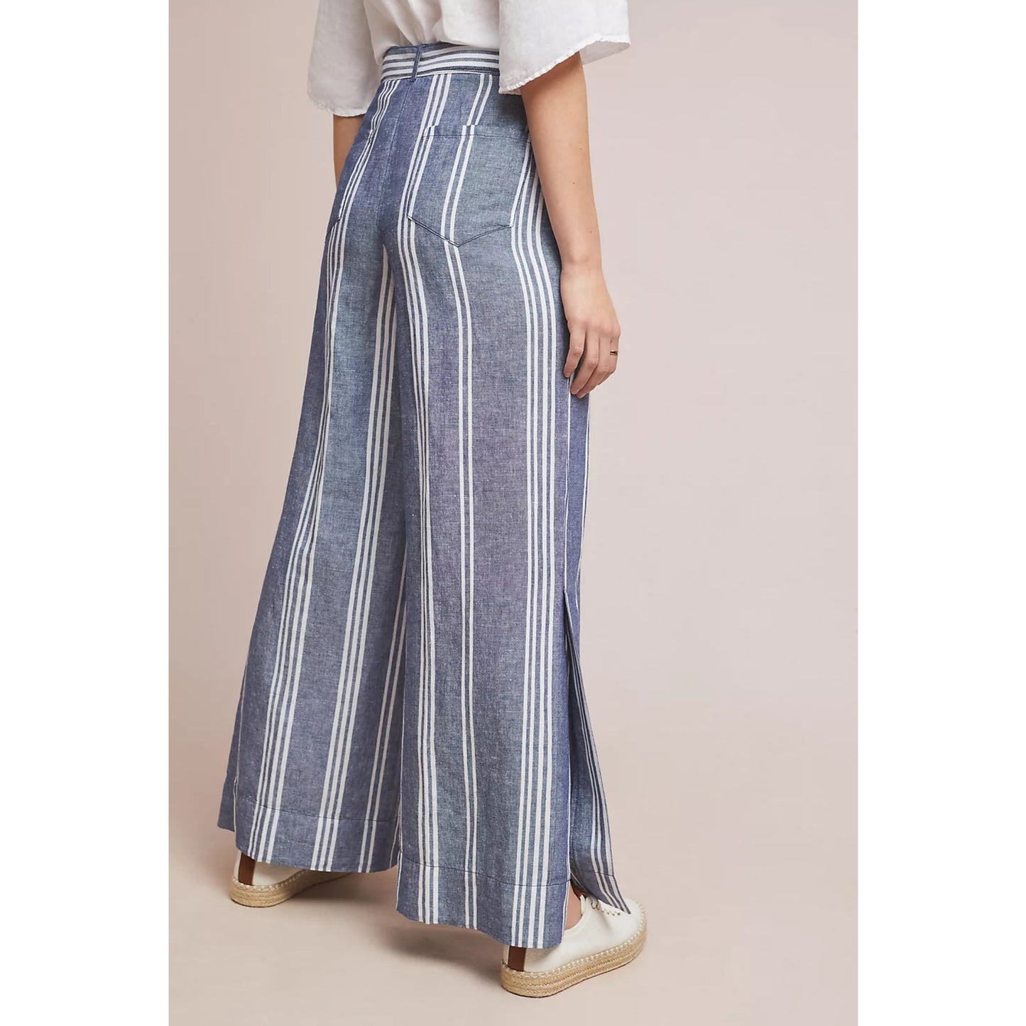 Anthropologie Beachy Linen Wide Leg Pants