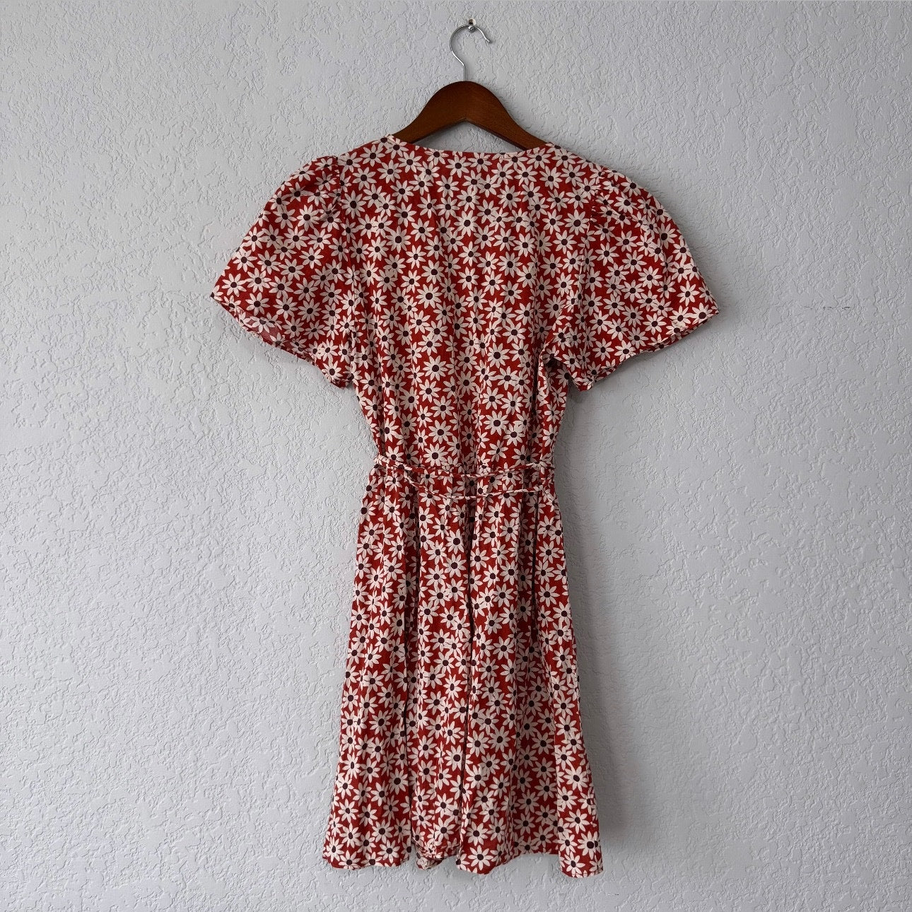 Madwell Floral Pattern Mini Wrap Dress