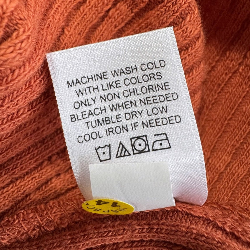 maurices rust orange textured corset styled tank top size x-large