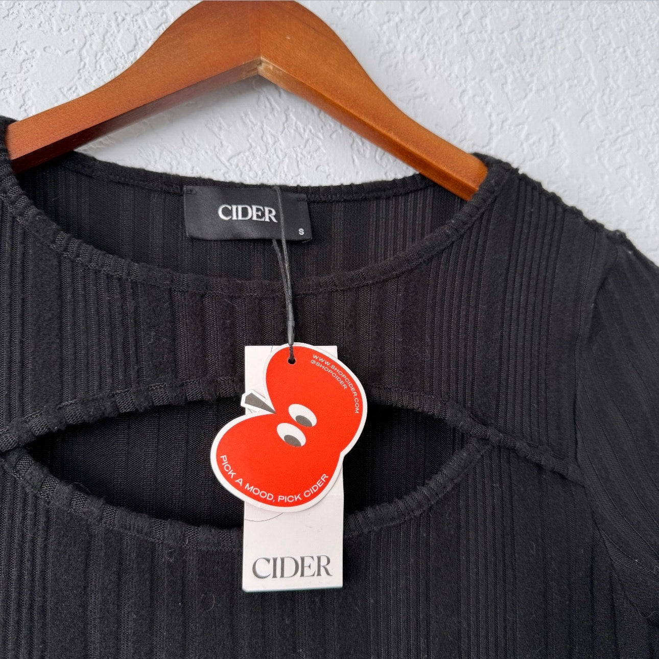 Cider Cutout Ribbed Knit Long Sleeve Bodysuit