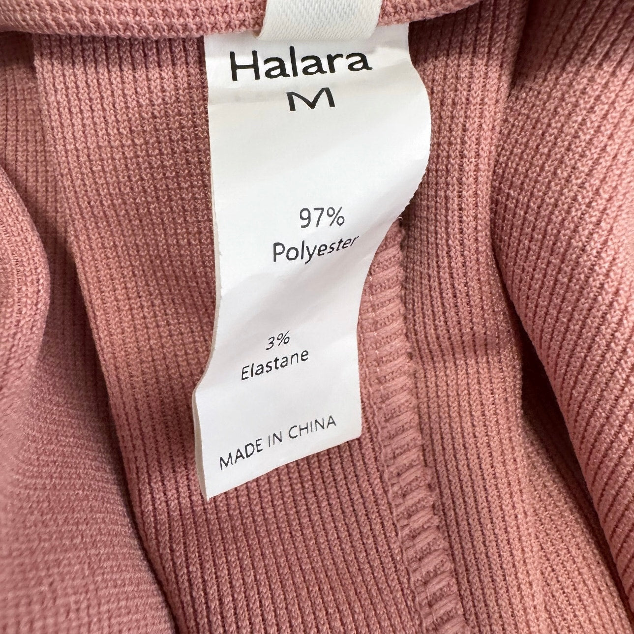 Halara Rose Tan Pocket Waffle Short Overalls
