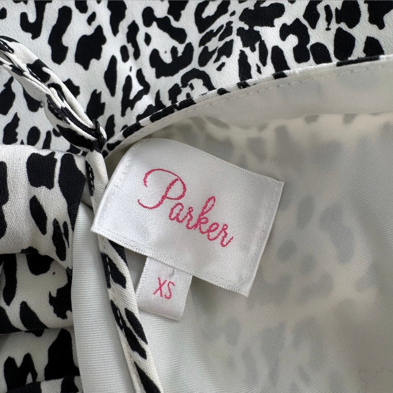 Parker Animal Print SIlk Peplum Dress