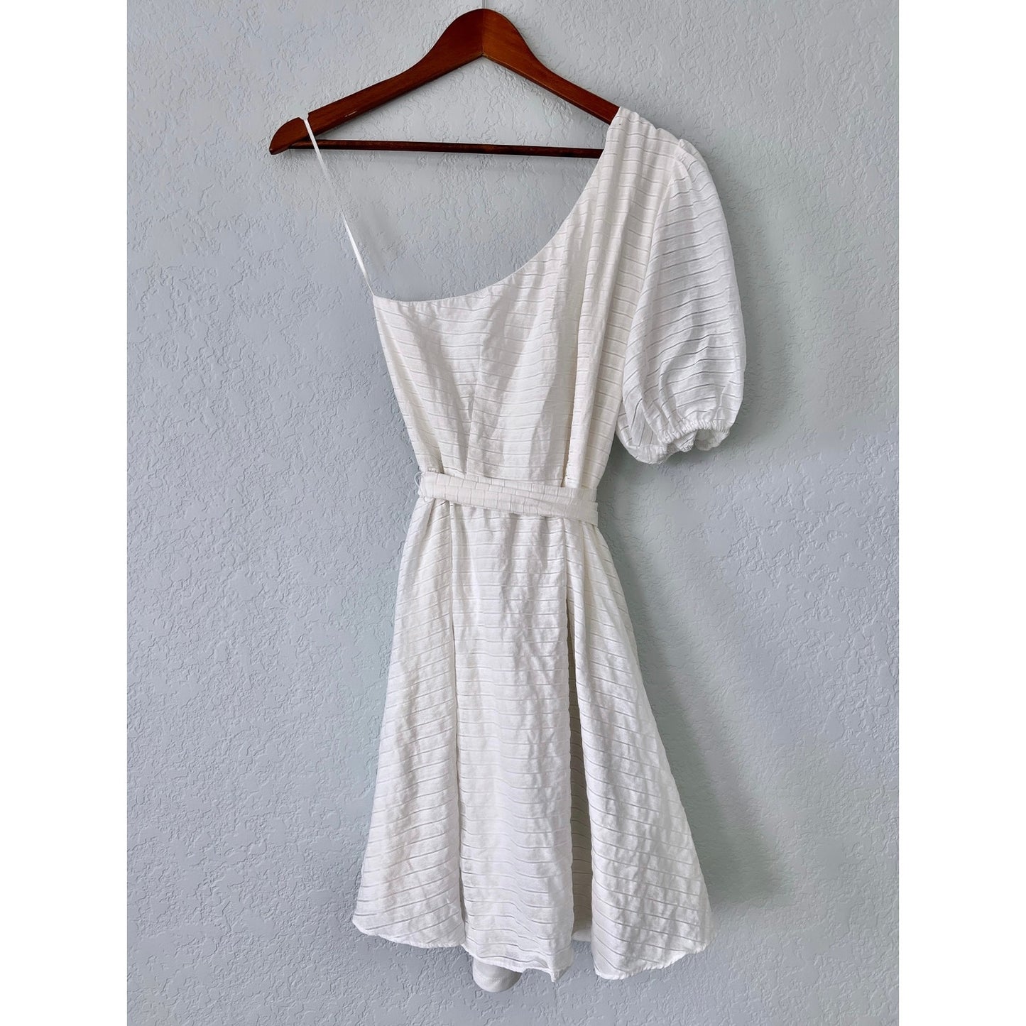 Nine West One Shoulder Fit and Flare Dress