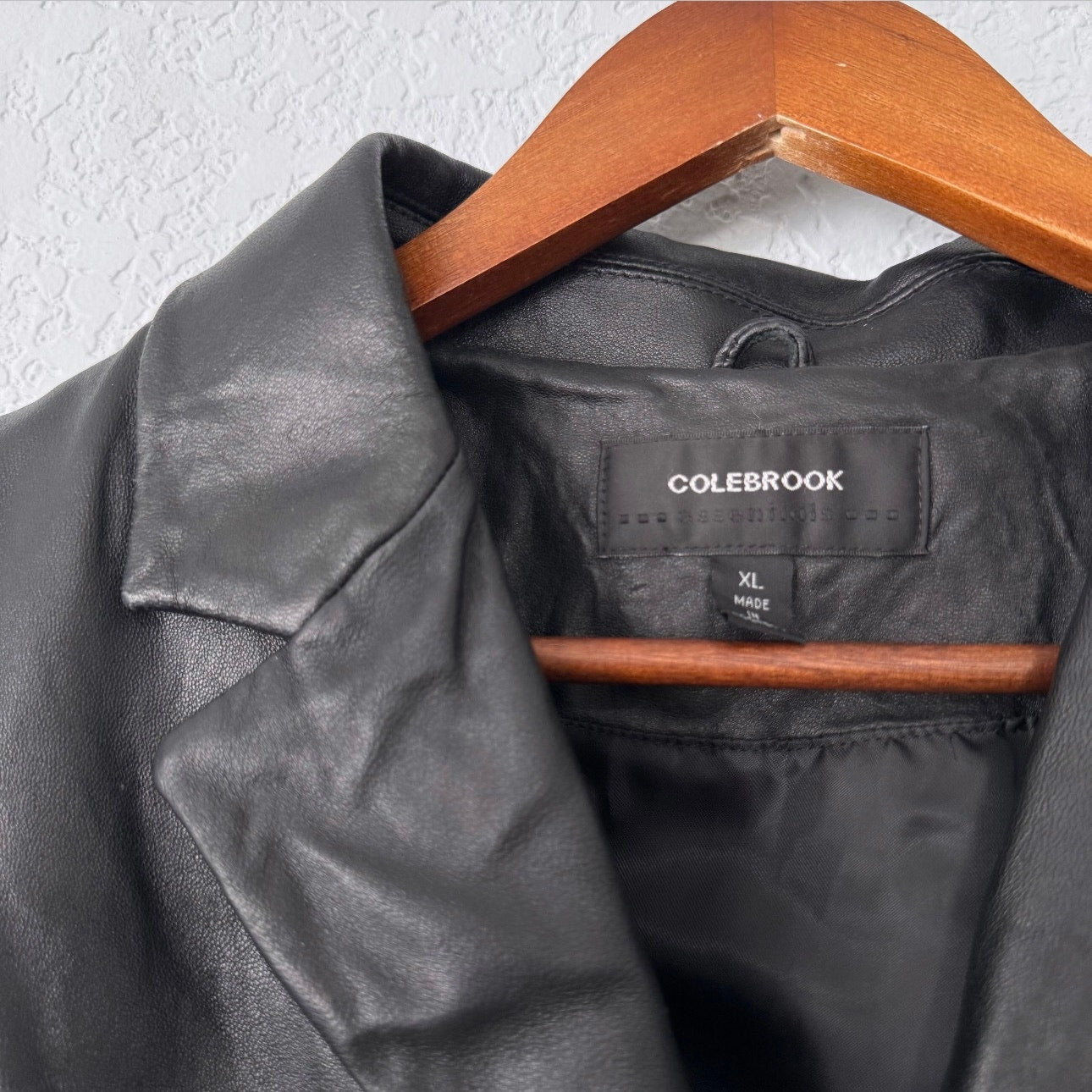 Colebrook Leather Long Sleeve Button Up Jacket