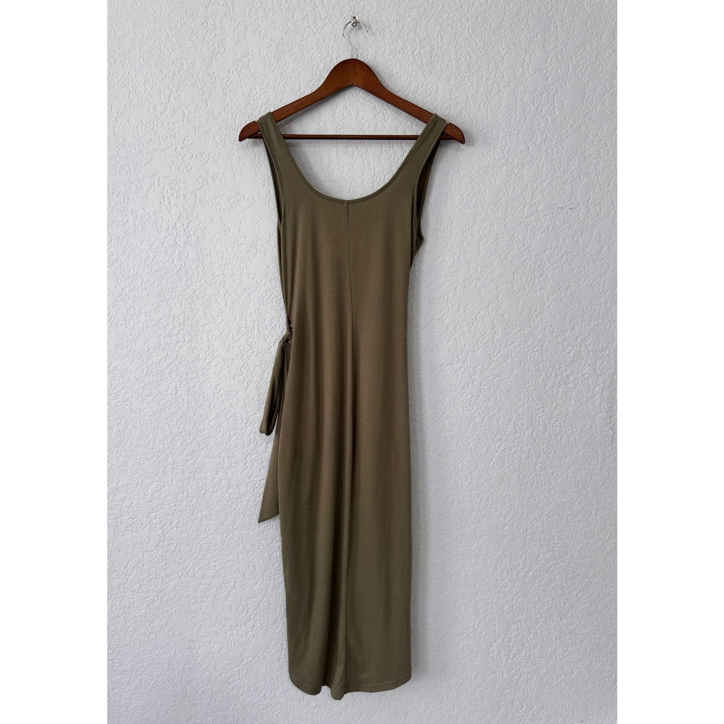 Unbranded Midi Faux Wrap Tank Dress