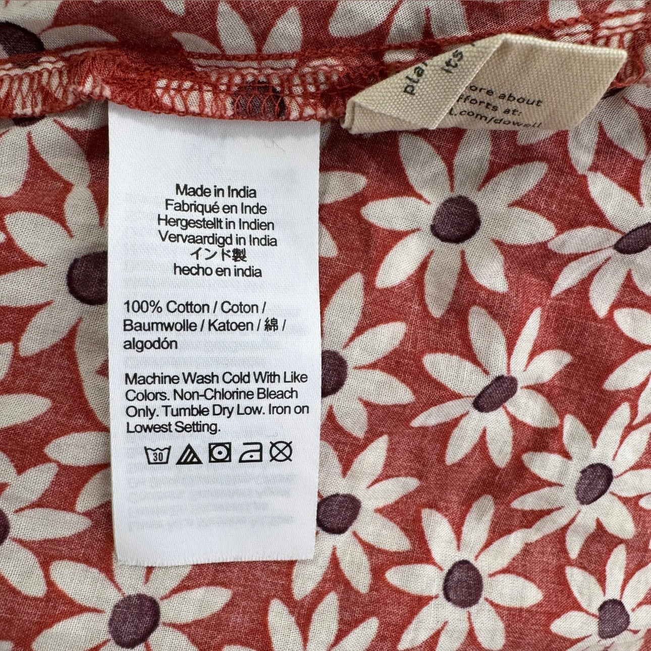 Madwell Floral Pattern Mini Wrap Dress
