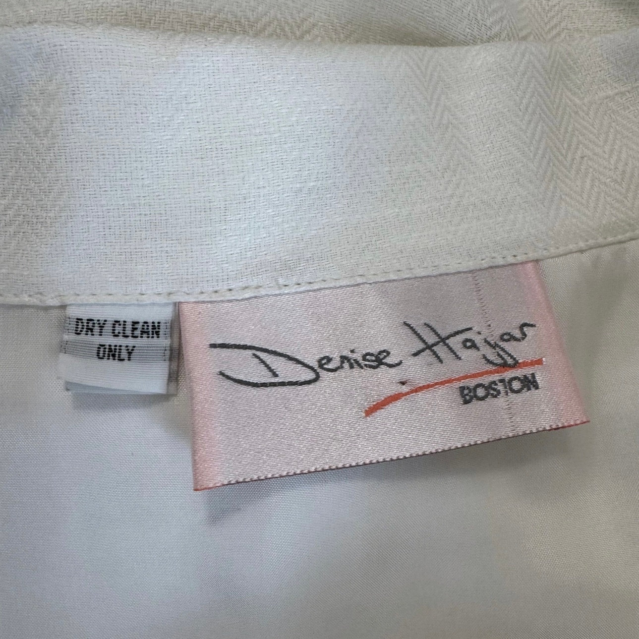 Denise Hajjar White Button Up Collared Tank Mini Dress Size Medium