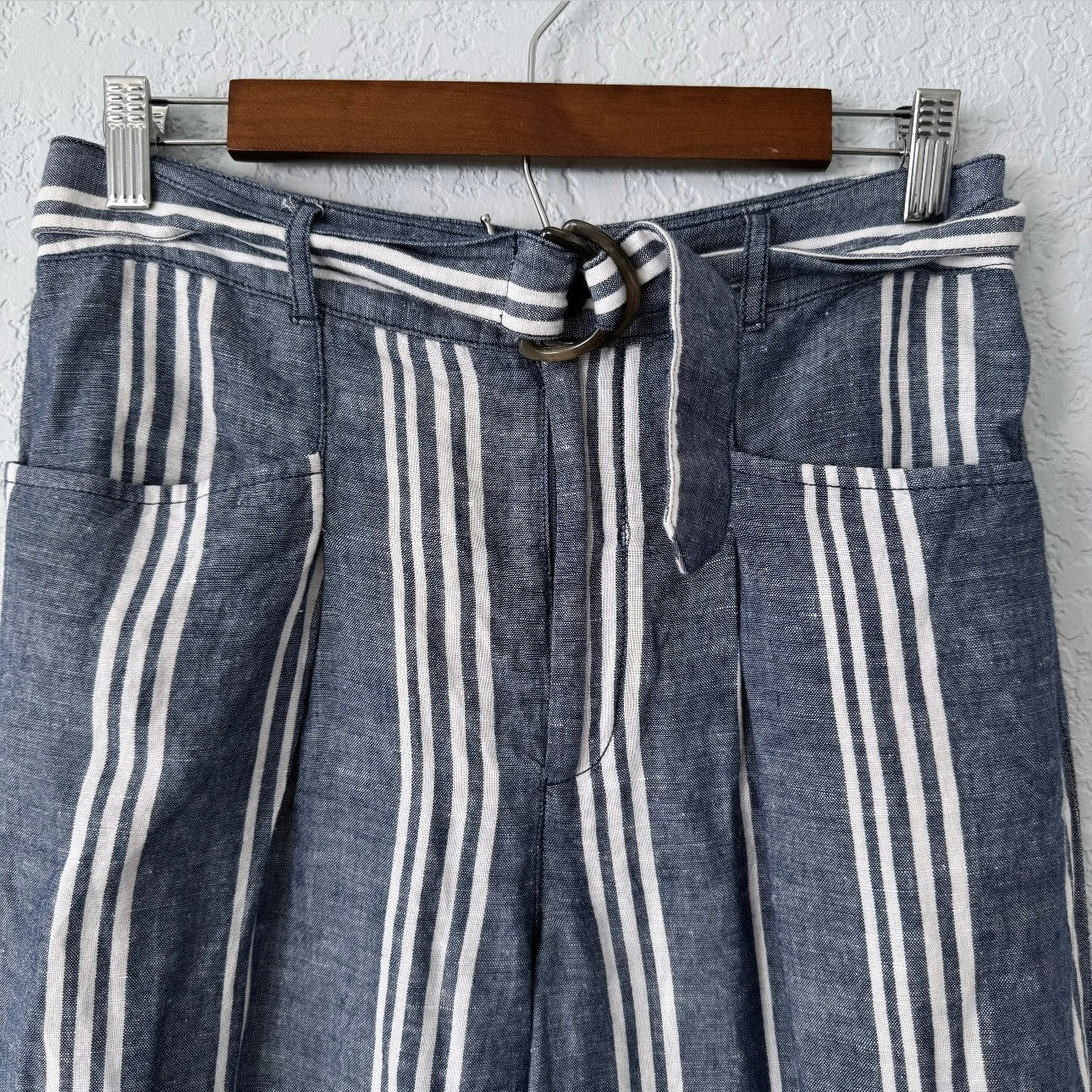 Anthropologie Beachy Linen Wide Leg Pants