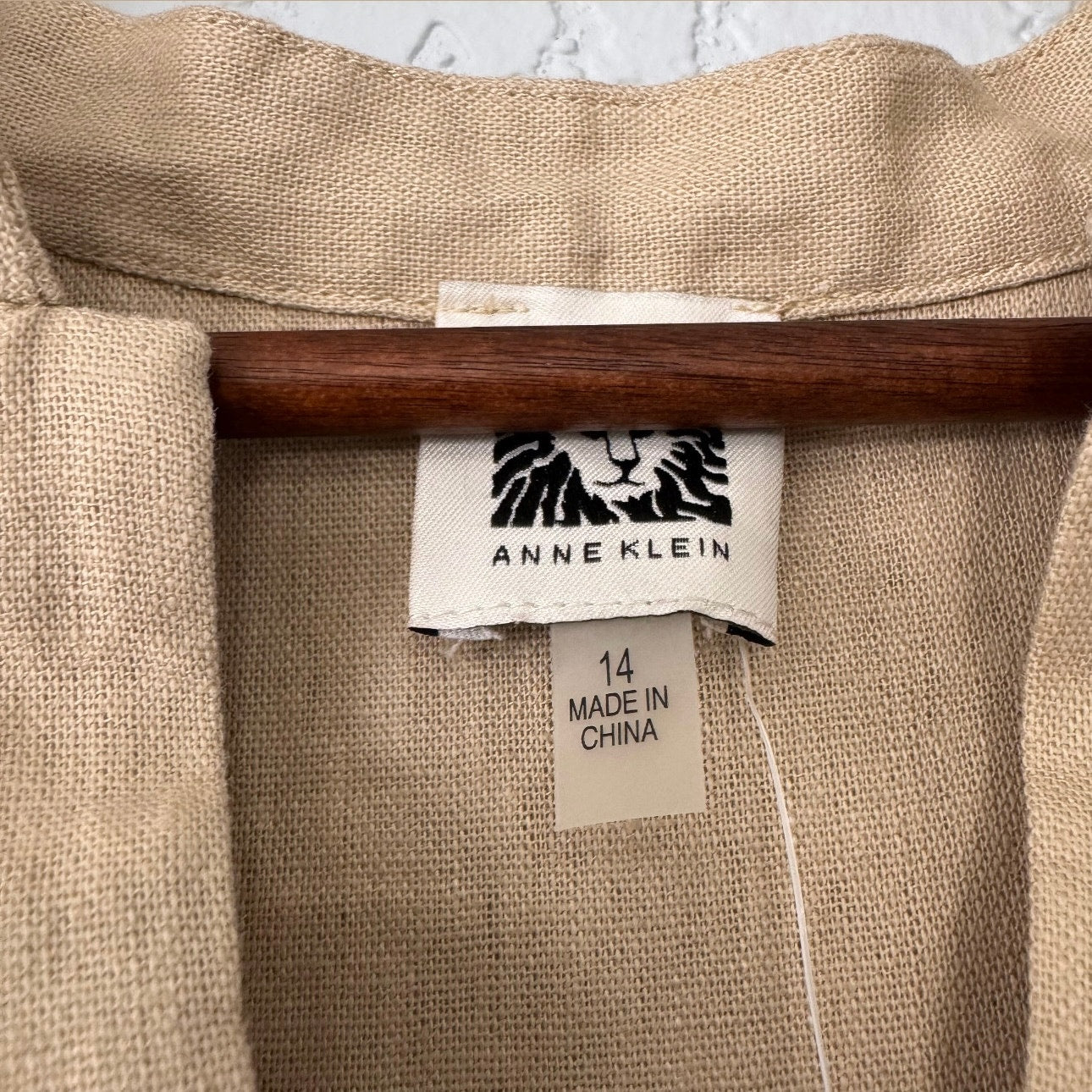 Anne Klein Linen Blend Knee Length Dress