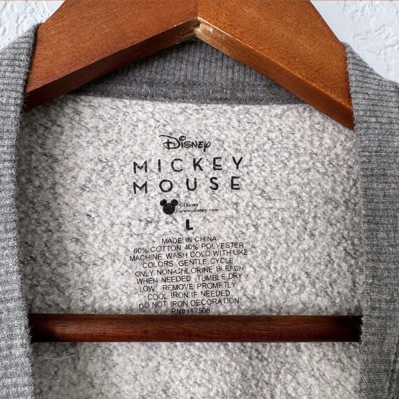 Disney Mickey Mouse Long Sleeve Pullover Sweatshirt