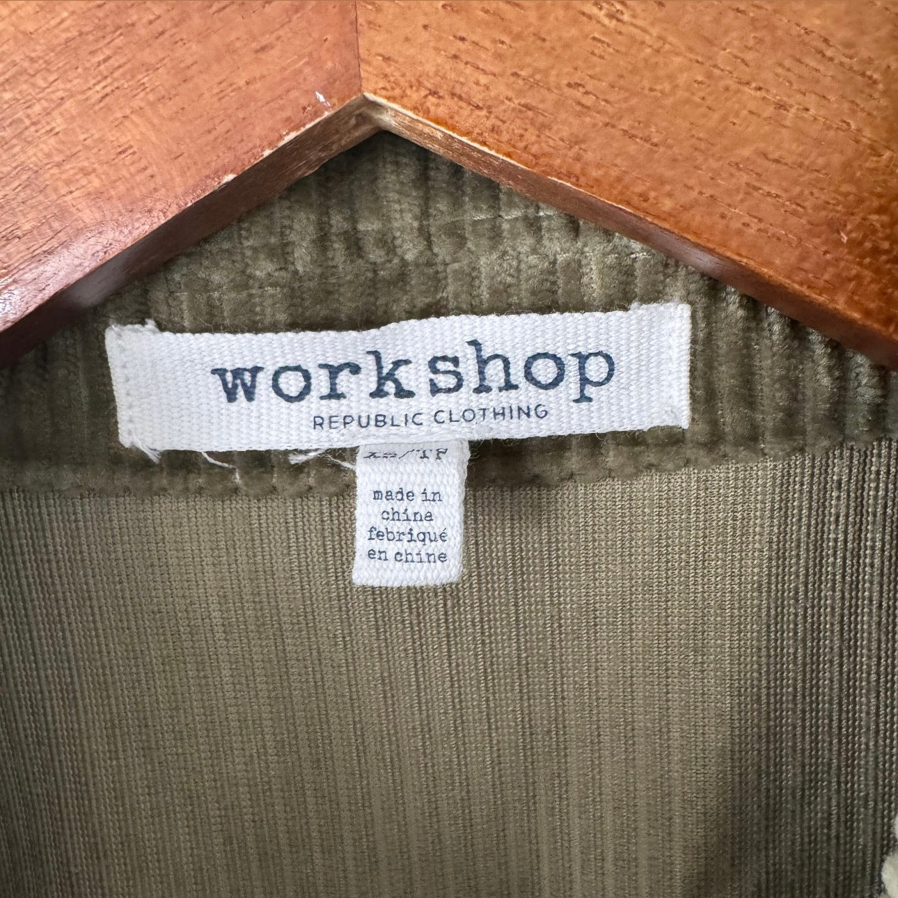 workshop Corduroy Long Sleeve Button Up Jacket