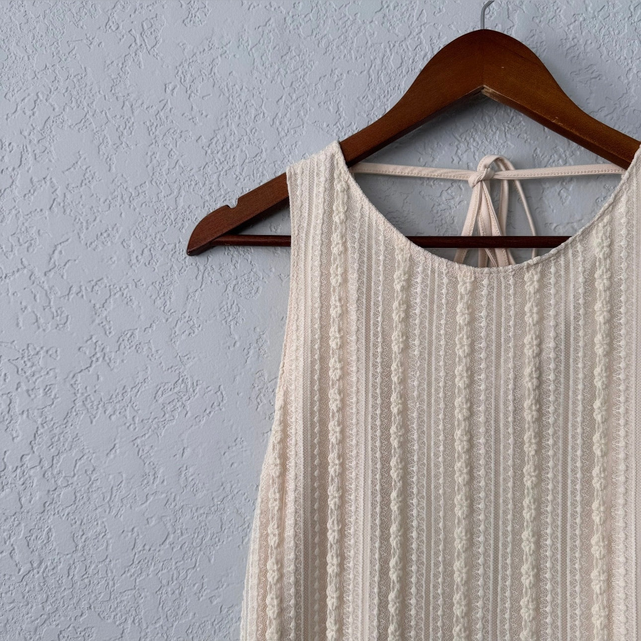 unbranded lace patterned low back mini summer dress