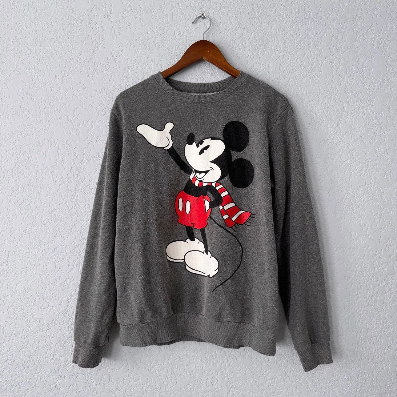 Disney Mickey Mouse Long Sleeve Pullover Sweatshirt