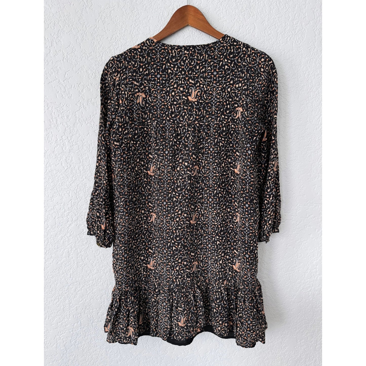 Madewell Printed Long Sleeve Mini Dress