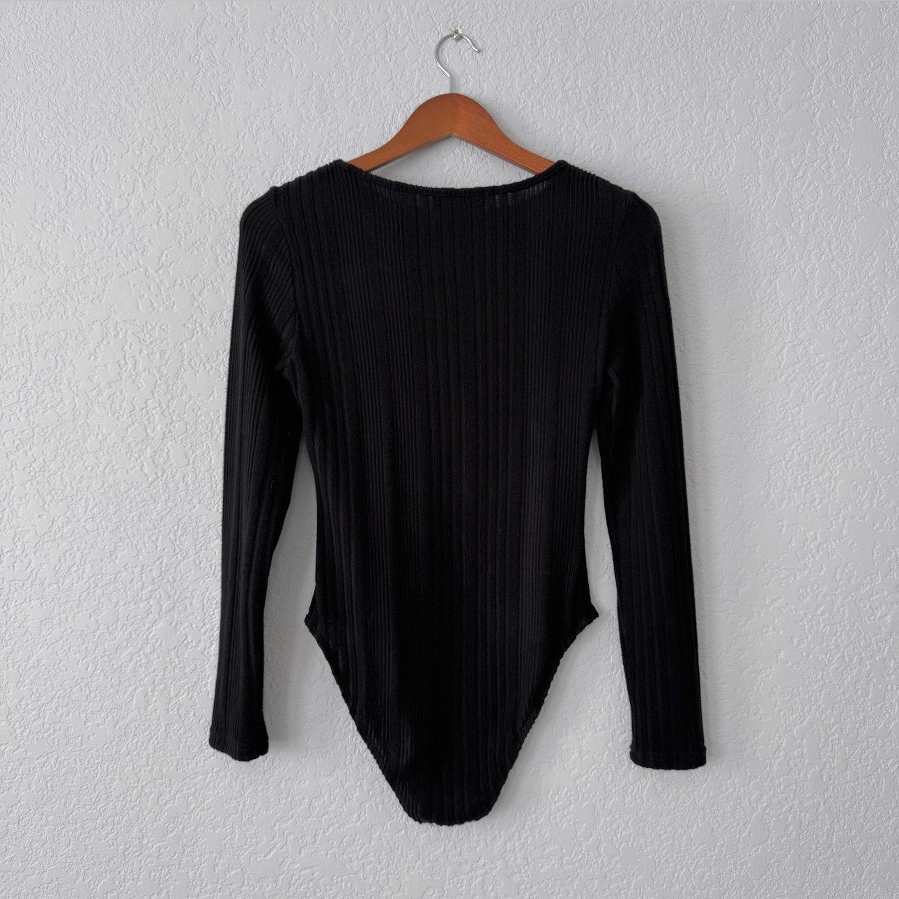 Cider Cutout Ribbed Knit Long Sleeve Bodysuit