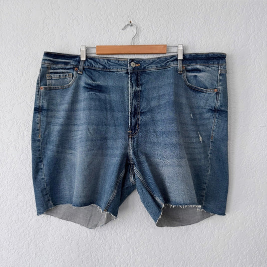Old Navy Dark Wash High-Rise O.G. Straight Shorts