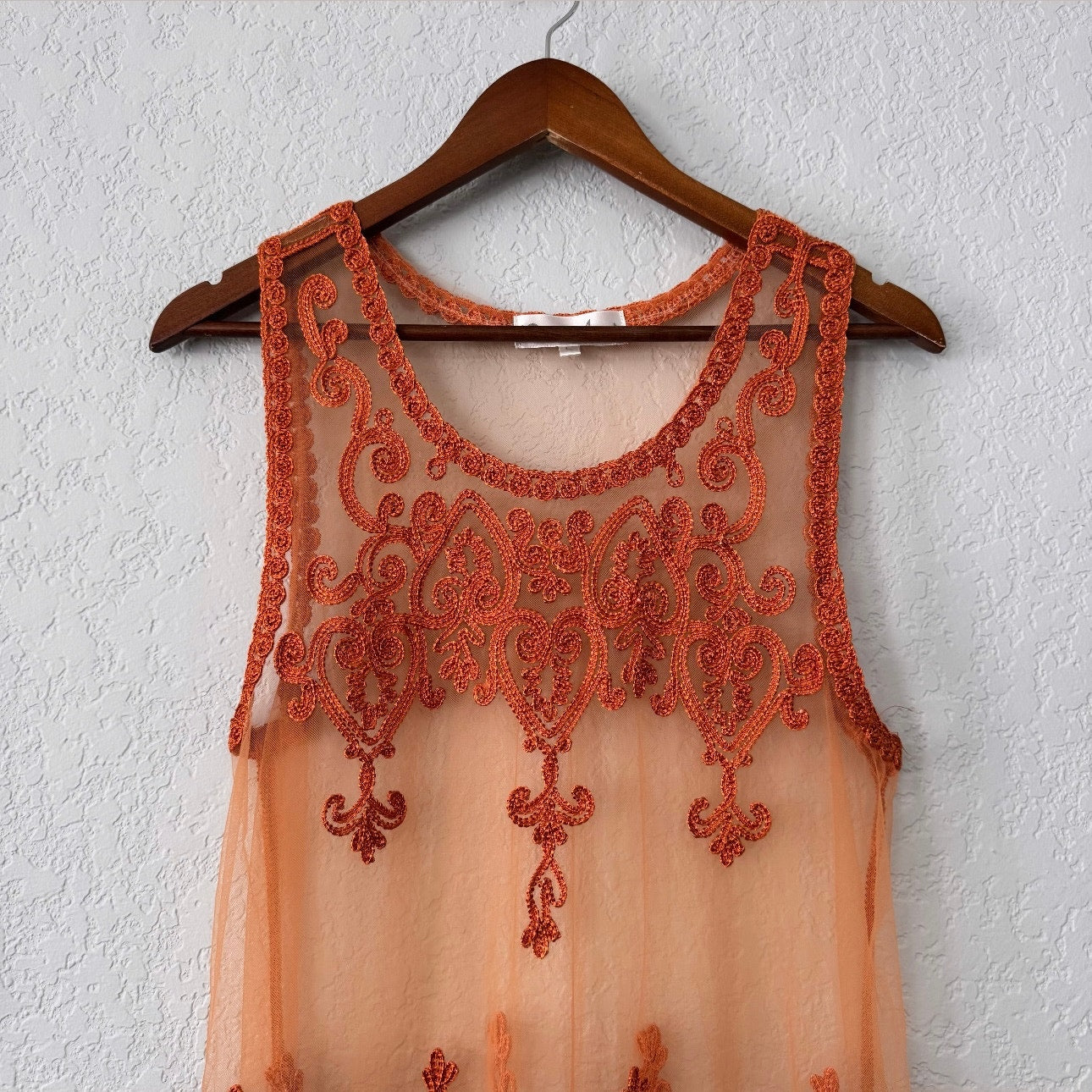pretty angel sheer embroidered lingerie styled mini dress