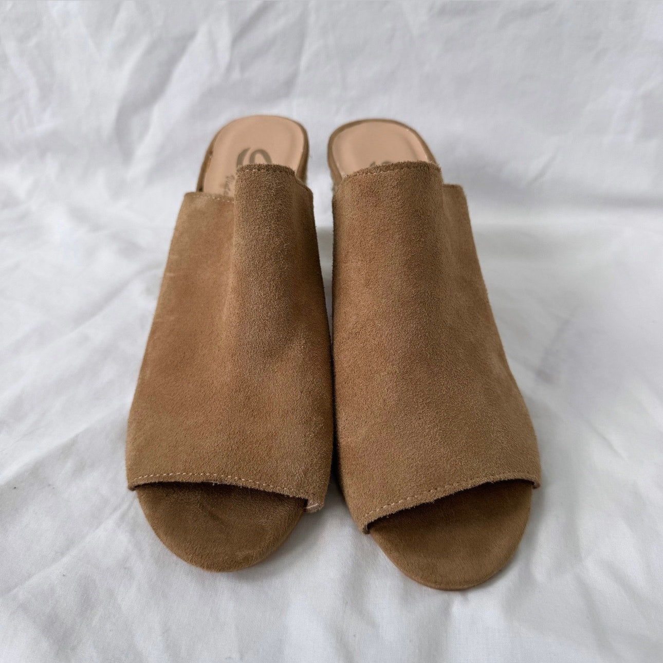 Sbicca Brown Slip On Clog Chunky Wedge Heels