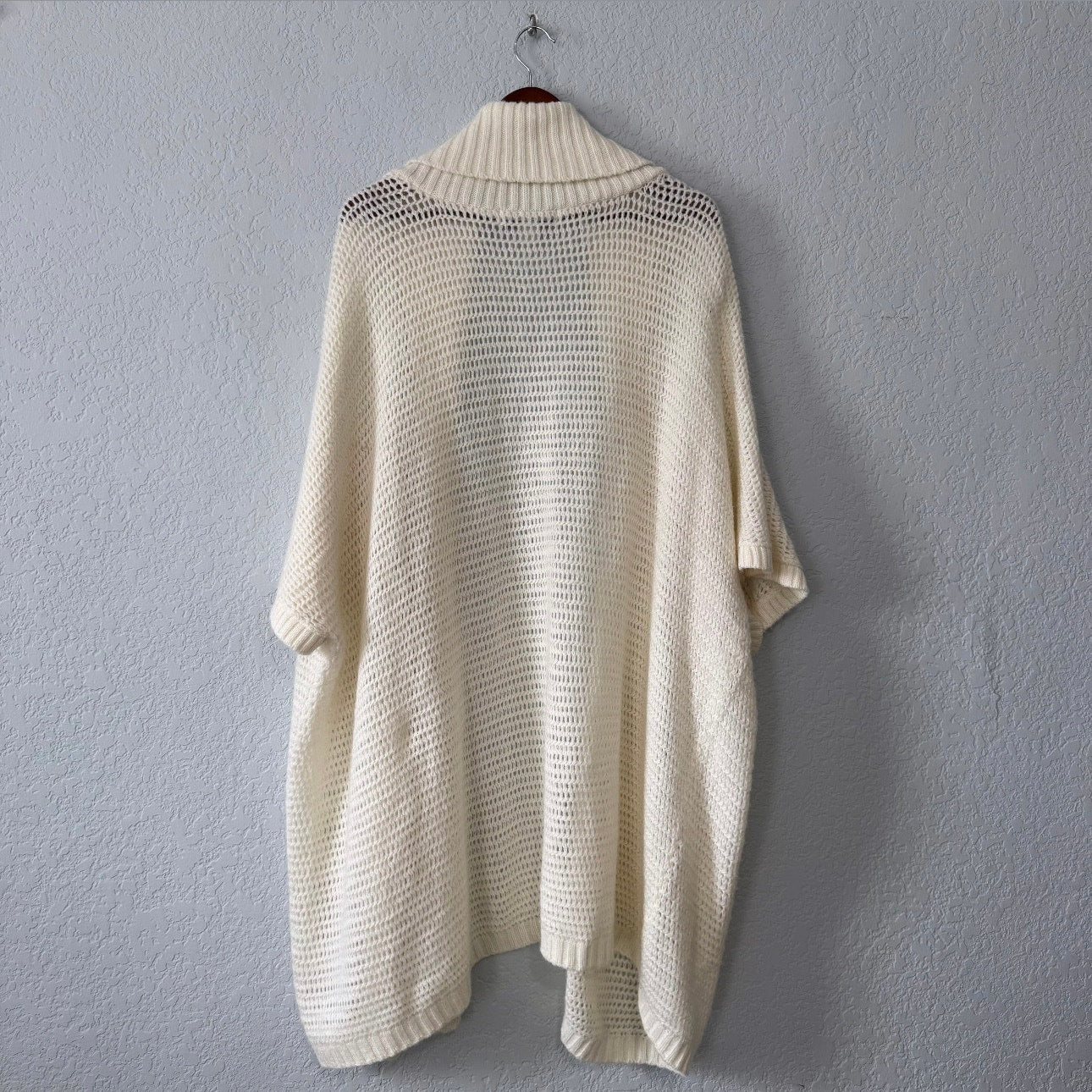 ava & viv open knit slouchy short sleeve cardigan