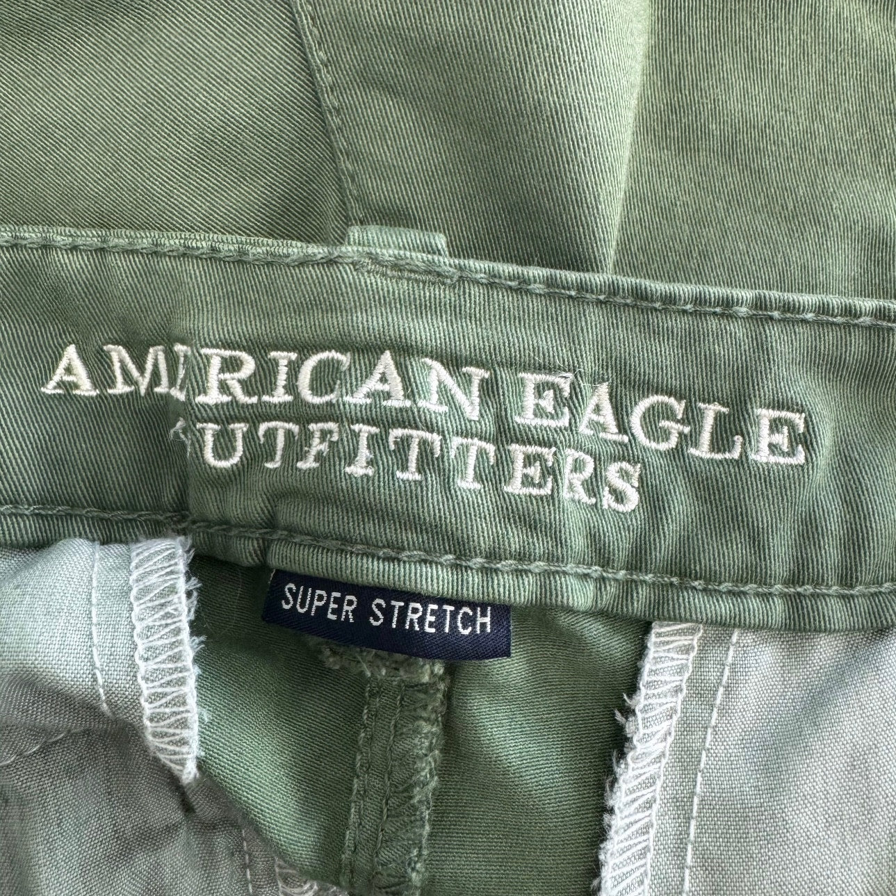 American Eagle Outfitters Denim Super Stretch Midi Waist Shorts