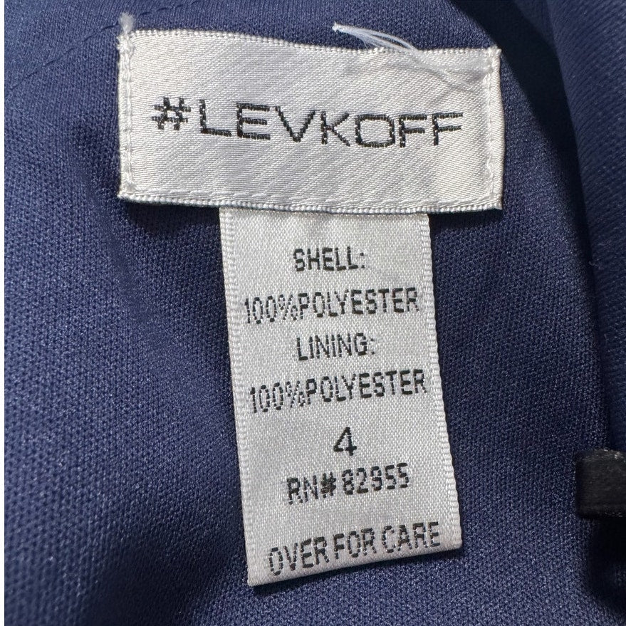 levkoff spaghetti strap ruffle top floor length gown dress