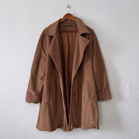 abbmoor vintage wool blend notched lapel coat