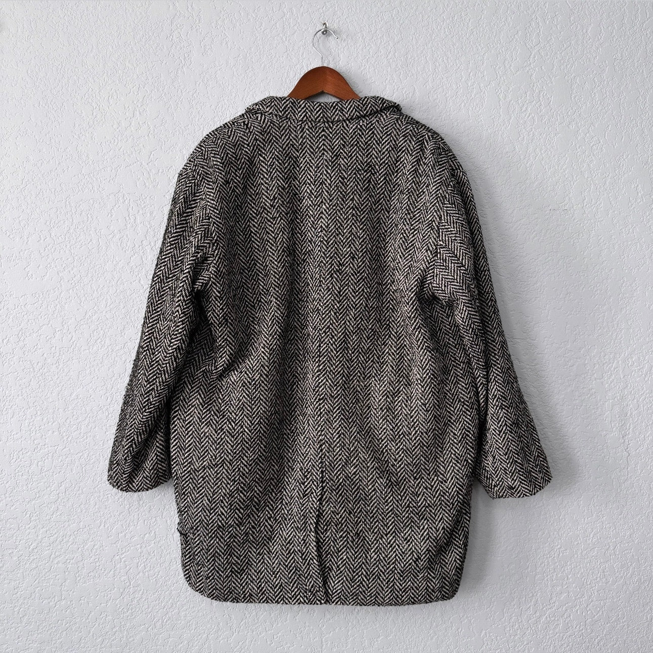 a new day herringbone double breasted coat