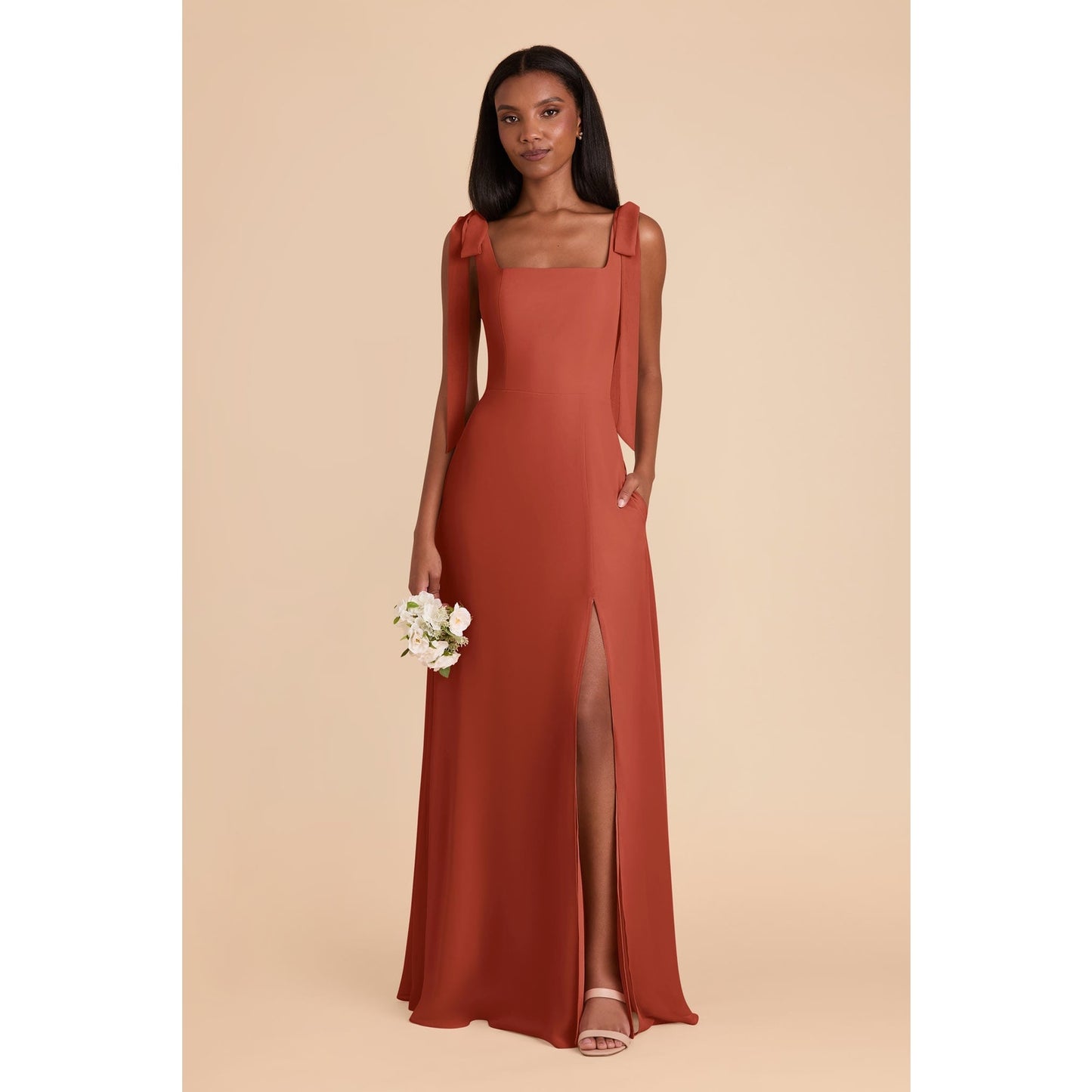 birdy grey auburn alex chiffon floor length dress
