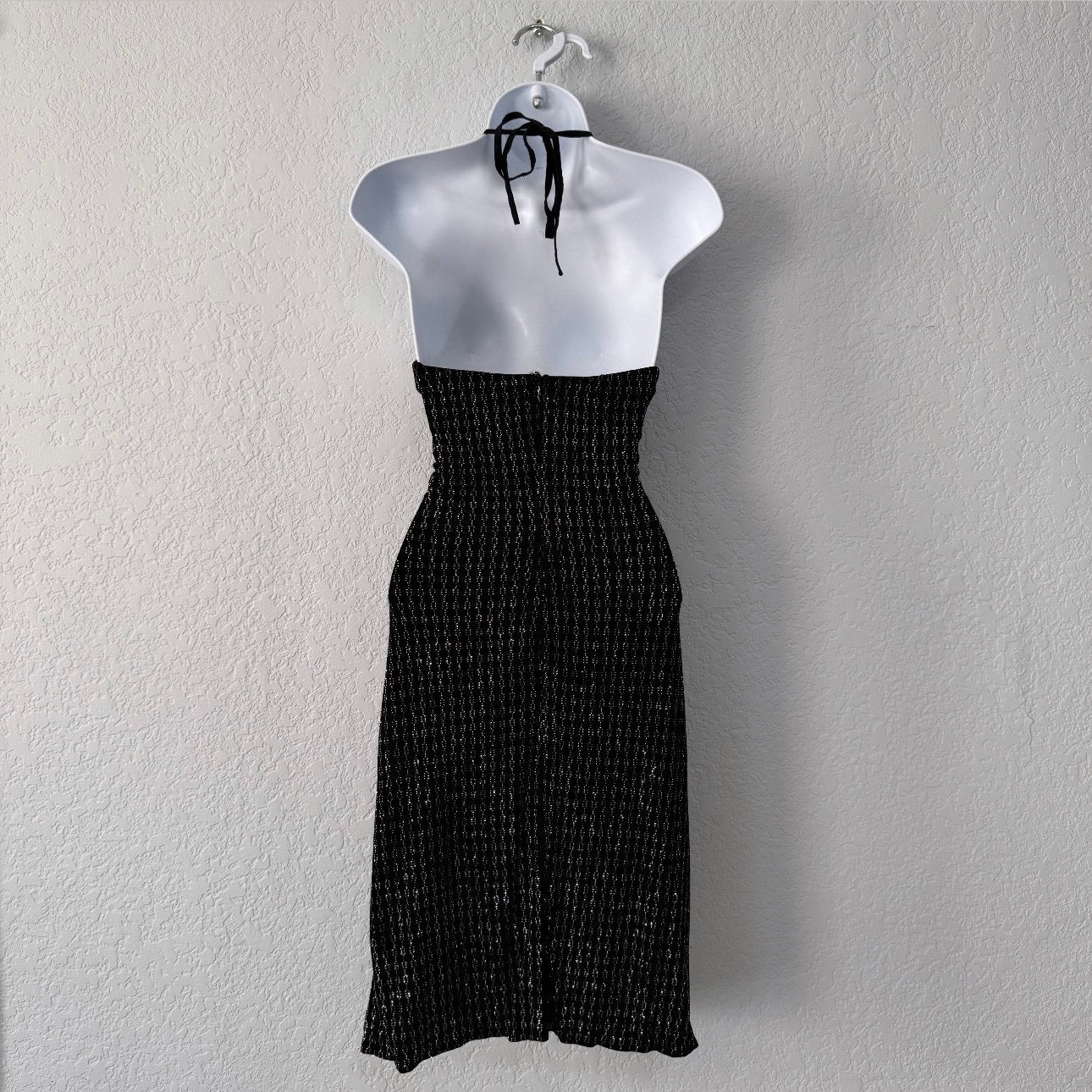 scott mcclintock vintage sparkly mini halter dress