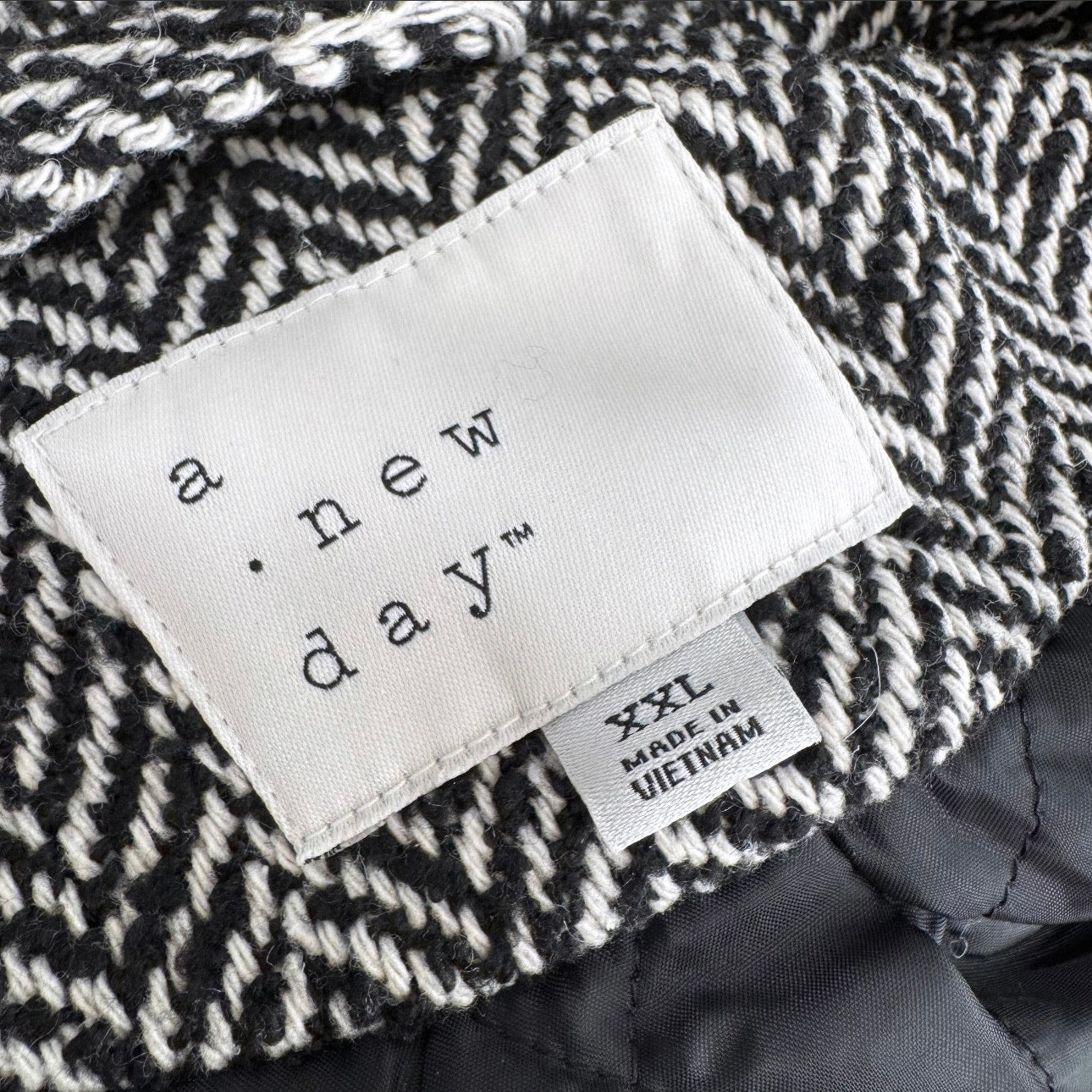 a new day herringbone double breasted coat