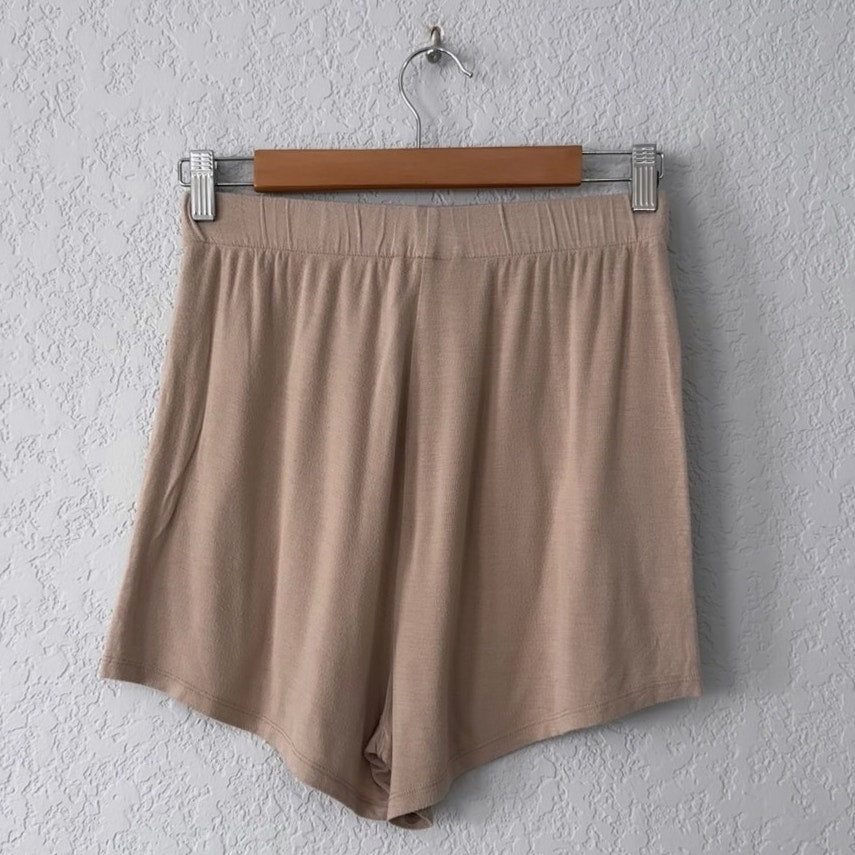 skims soft casual lounge shorts with drawstring waist
