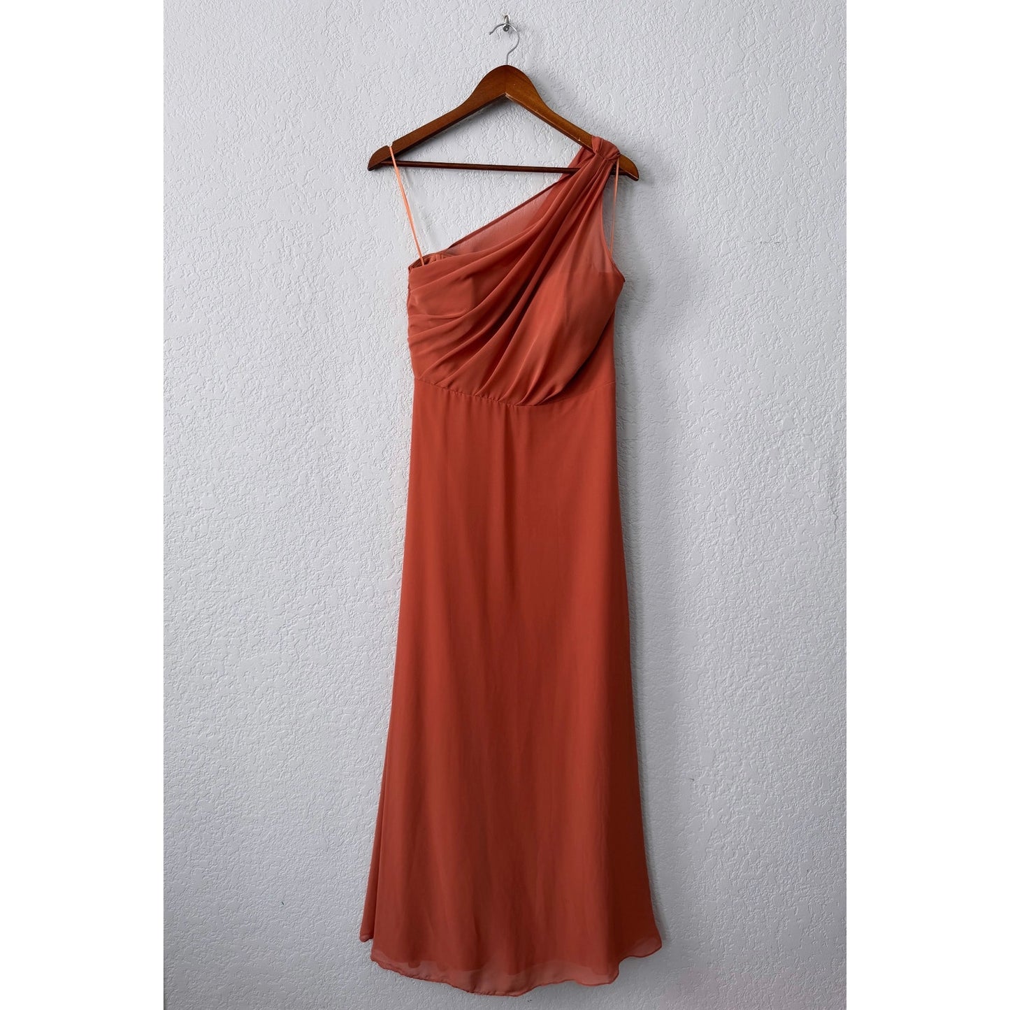 birdy grey kira chiffon one shoulder floor length dress