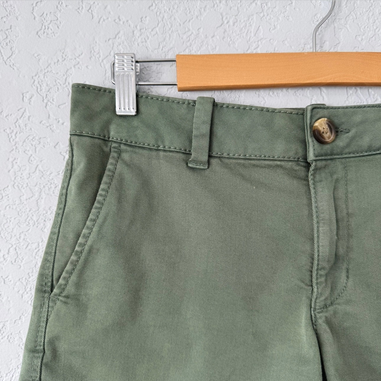 American Eagle Outfitters Denim Super Stretch Midi Waist Shorts