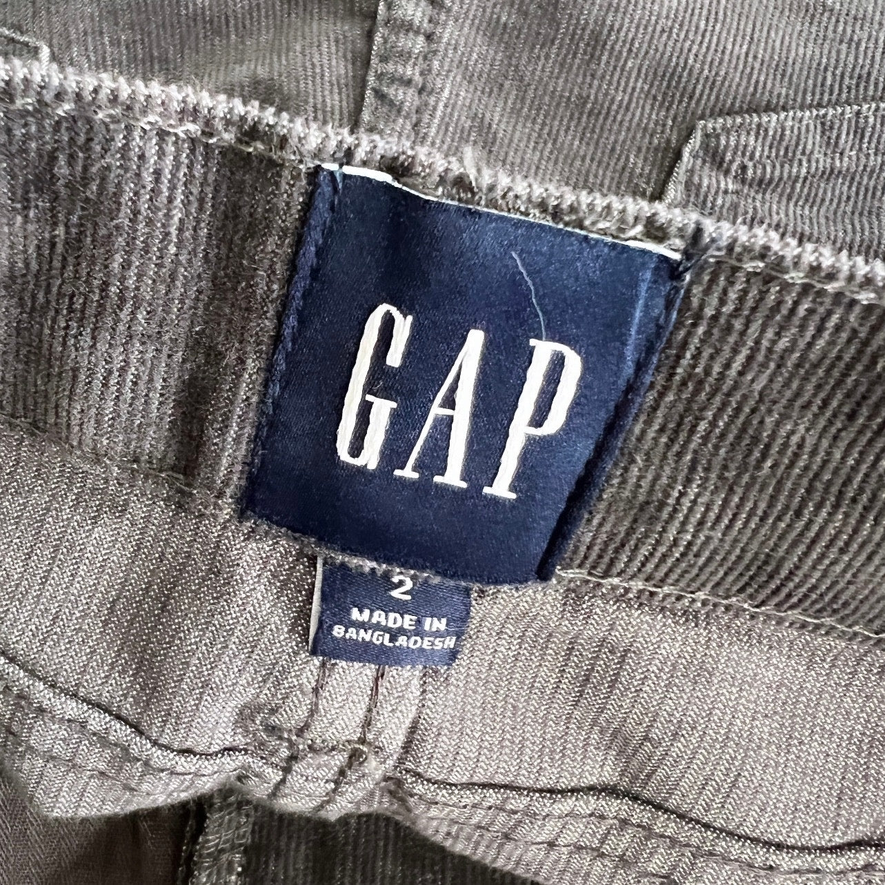 GAP raw hem corduroy shorts