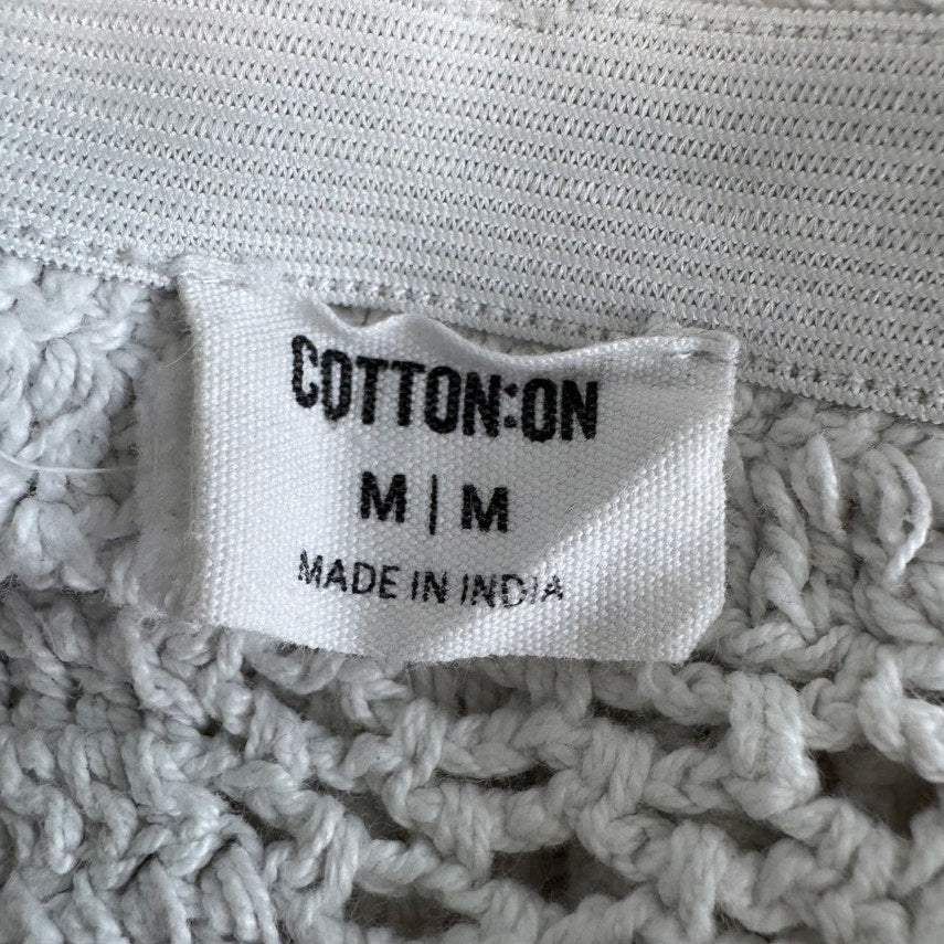 cotton on cropped crochet halter top