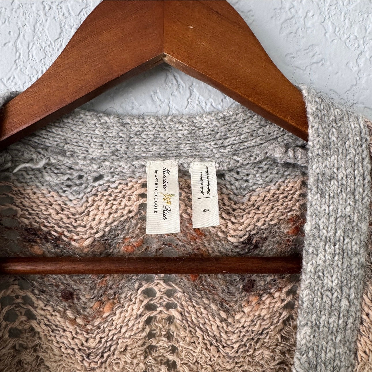 Anthropology Meadow Rue Multicolored Boho Cardigan
