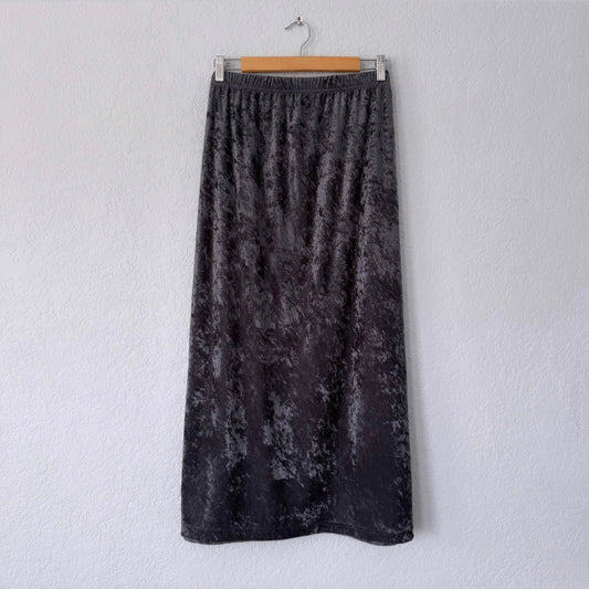 TR Bentley Plus Velour Maxi Skirt