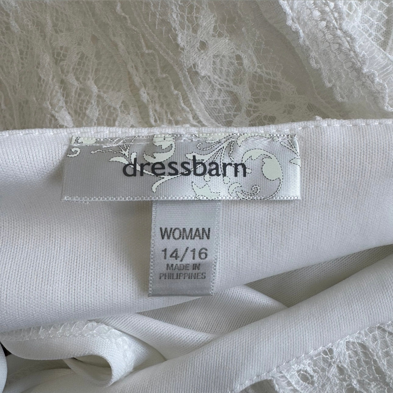 Dressbarn Lace Short Sleeve Blouse