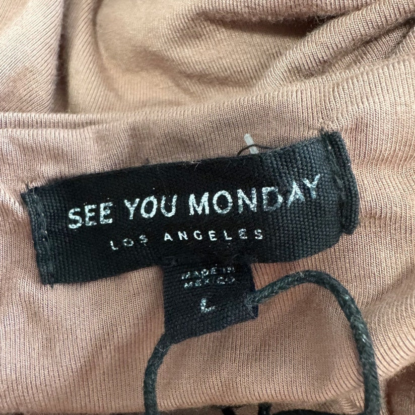 see you monday backless sleeveless midi dress