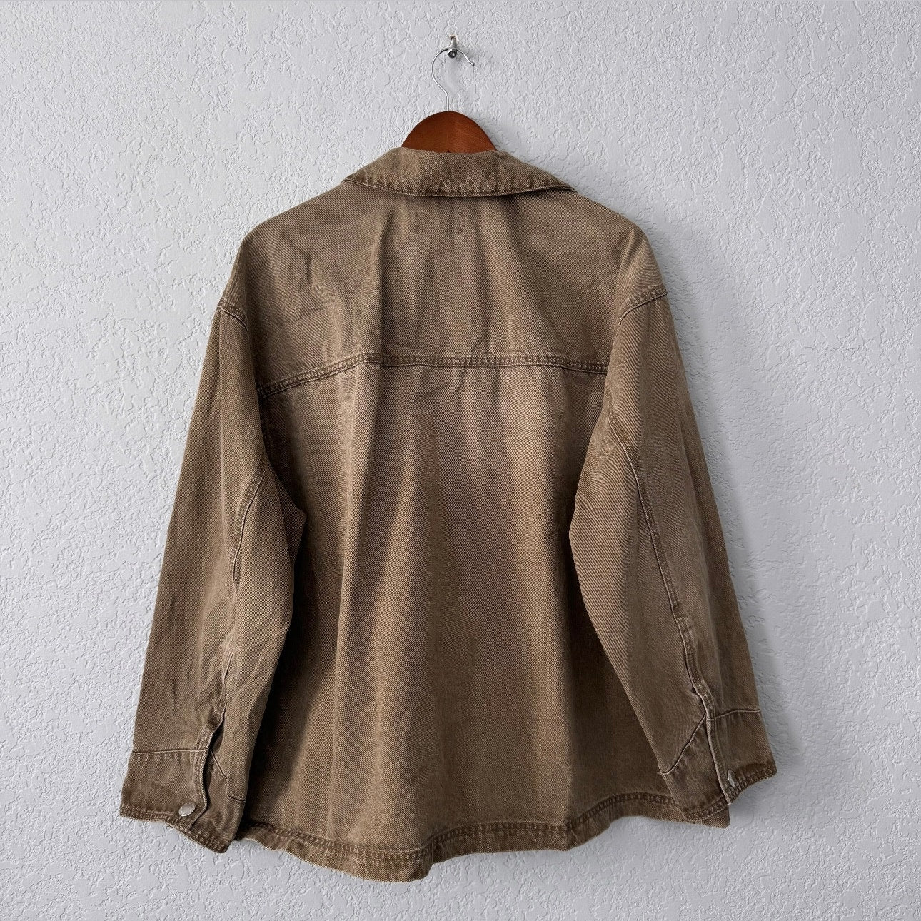 universal thread green washed denim button up jean jacket