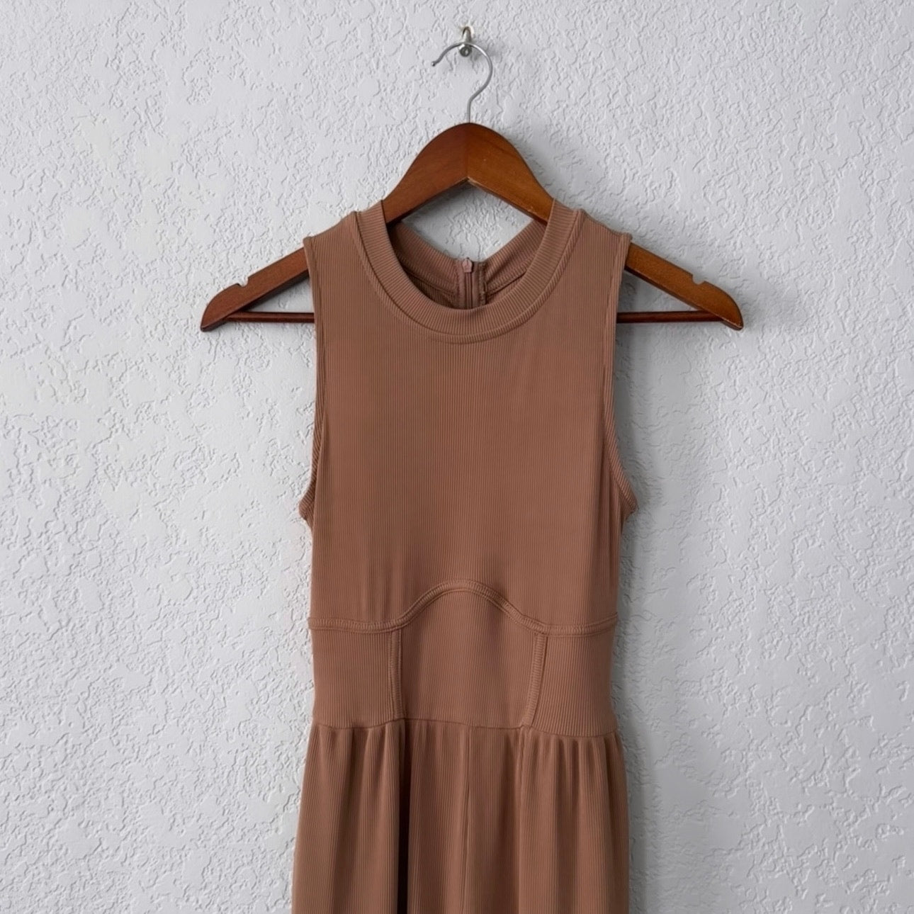 cider sleeveless ribbed crewneck wide leg jumpsuit romper