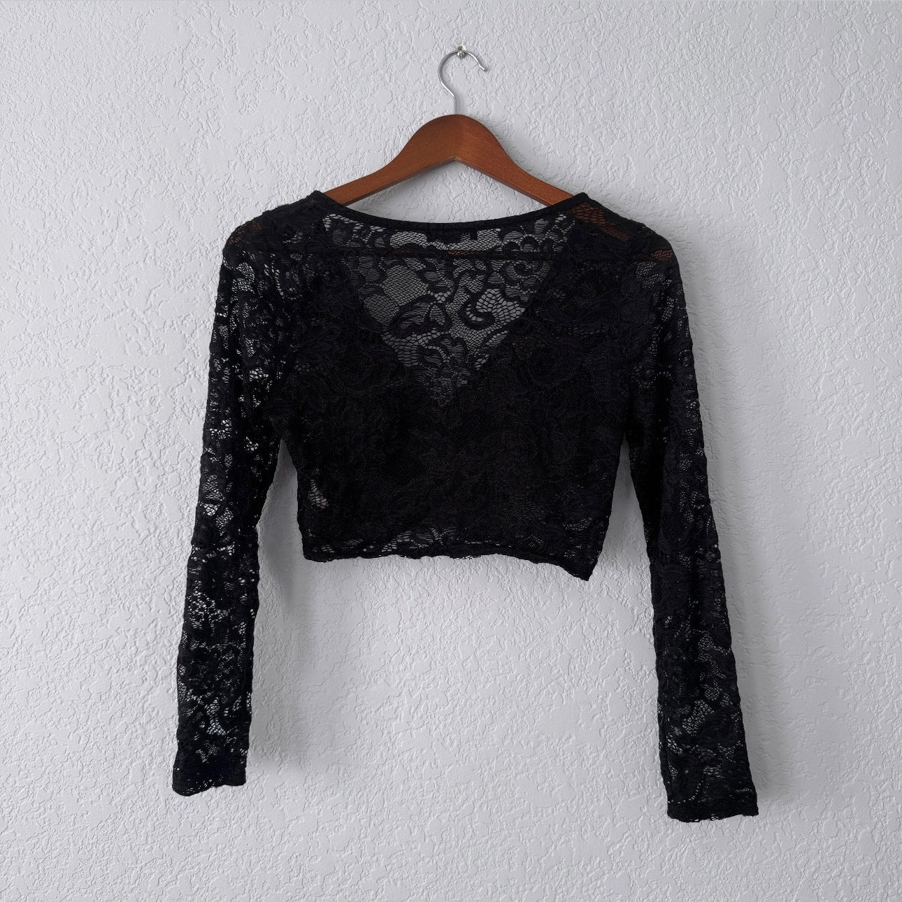 julia lace two piece leggings & long sleeve crop top set